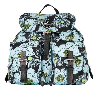 Prada Floral Backpack, front view